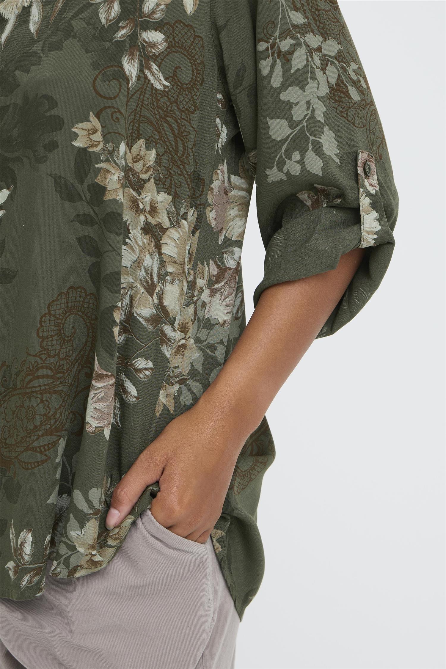 Sbwillow Blouse Dusty Olive