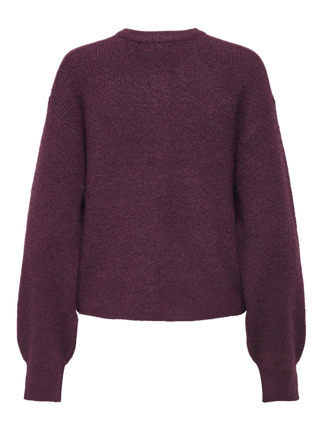 Jdylumi Life L/s Button Cardiga Knt Noos Burgunder