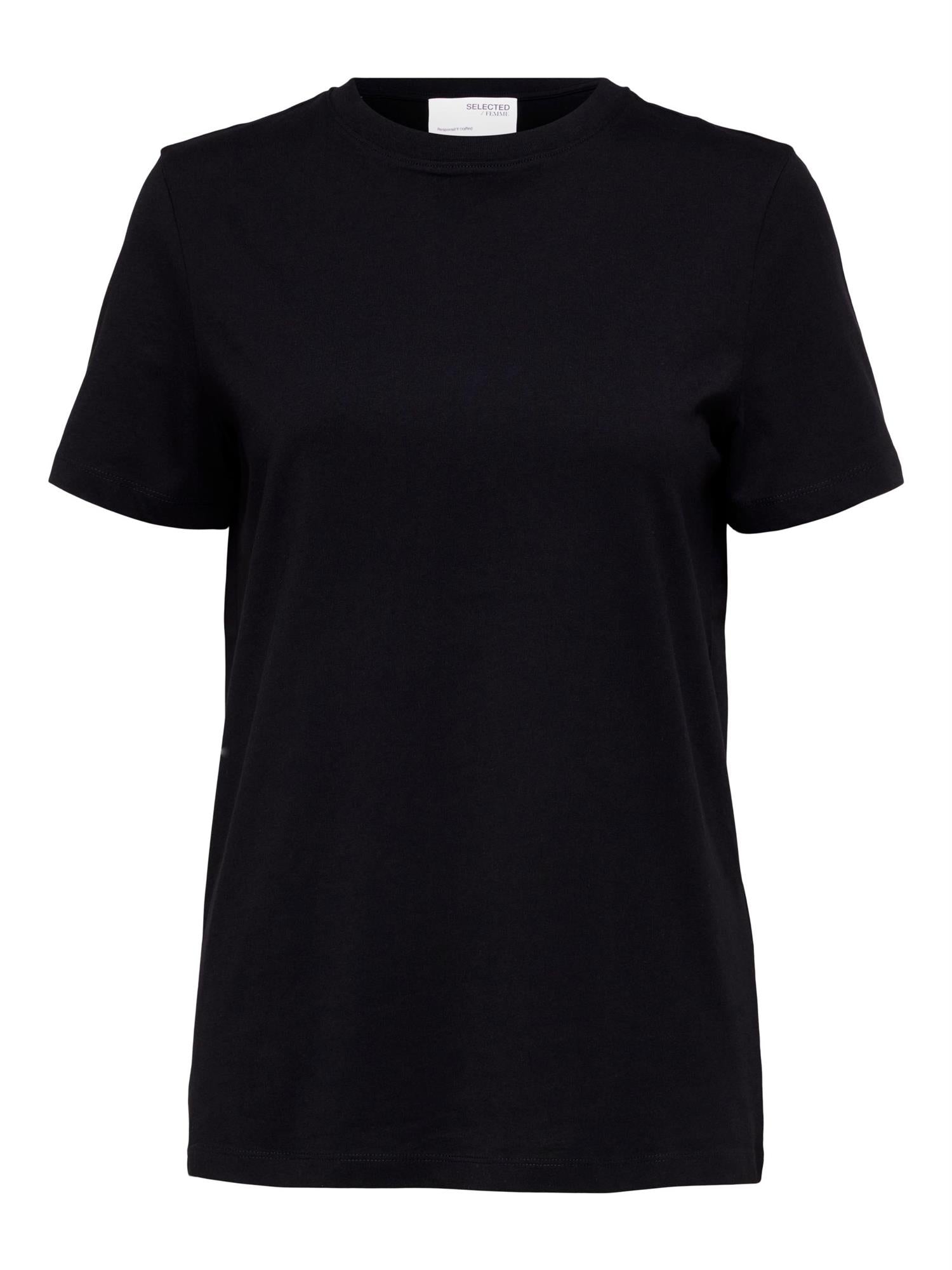 SLFMYESSENTIAL SS O-NECK TEE NOOS Sort