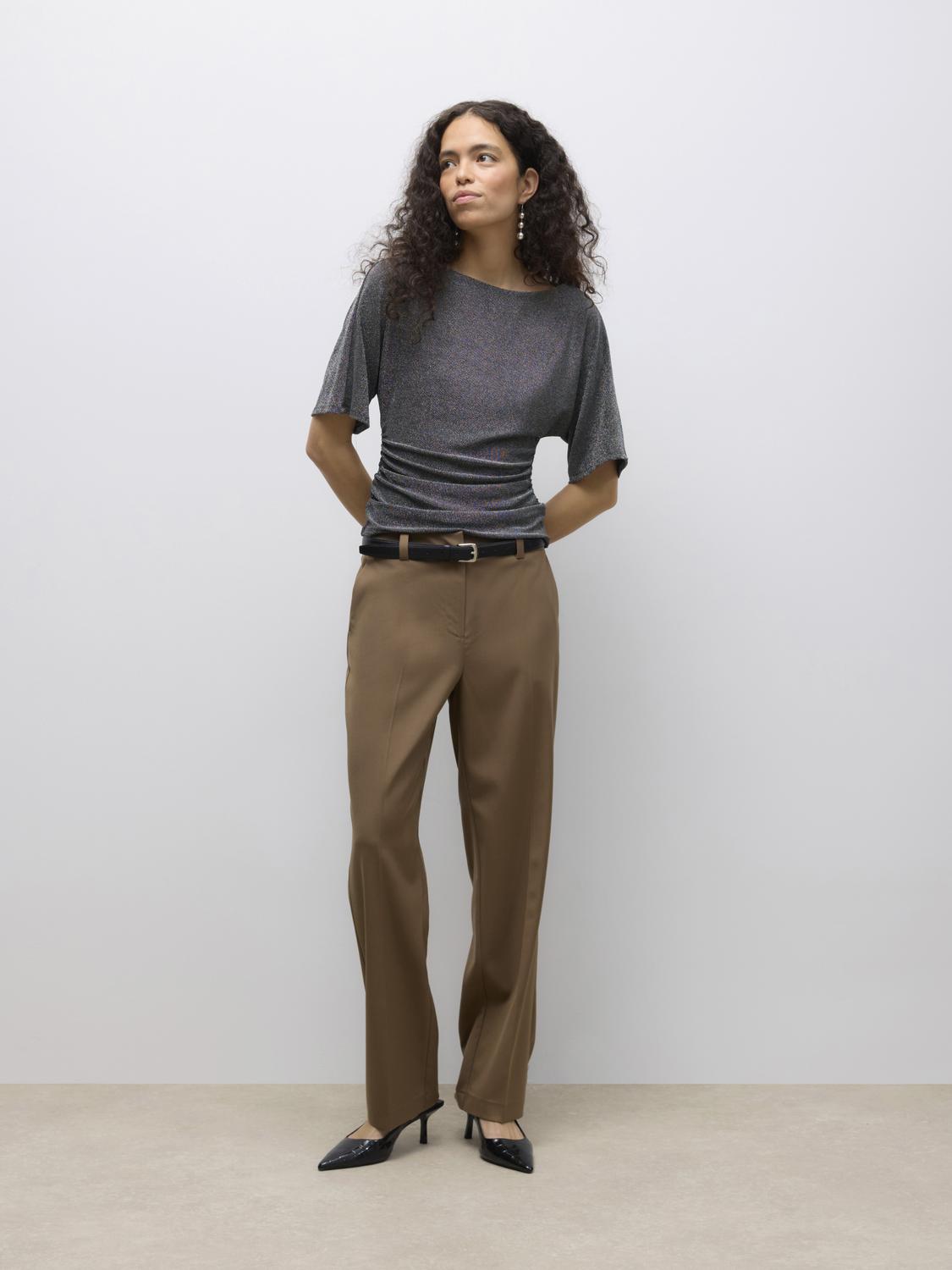 Awursula 2/4 Boatneck Top Sort