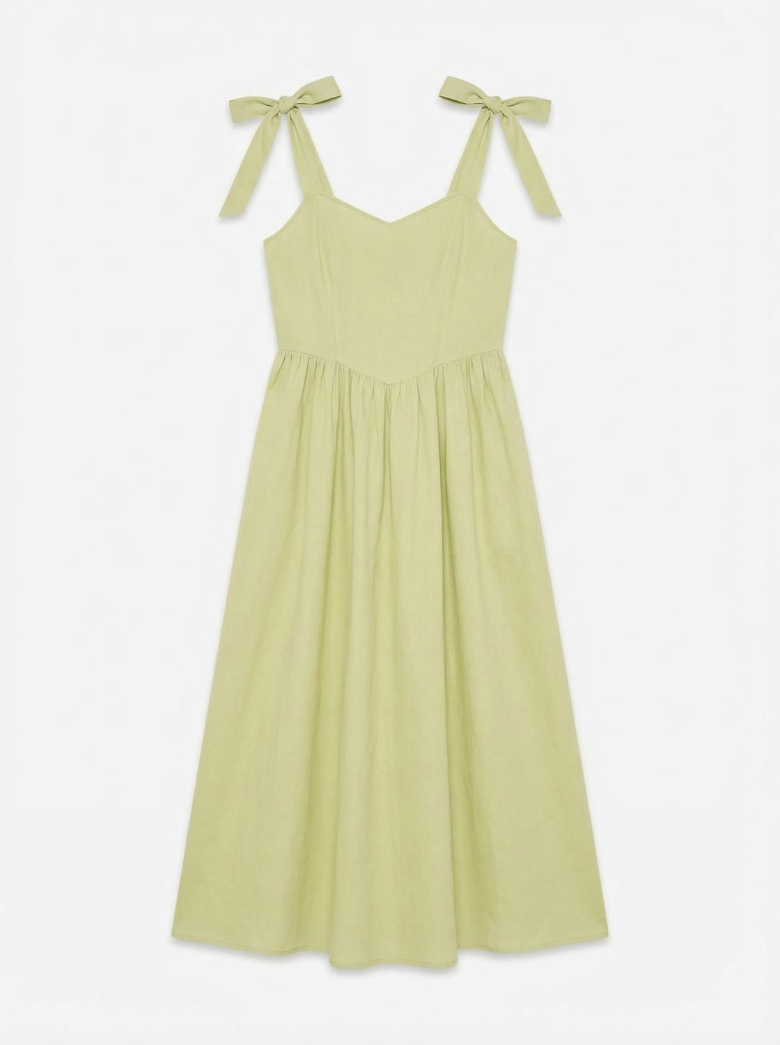Vmjulia Sl V-Neck Ankle Dress Wvn Grønn