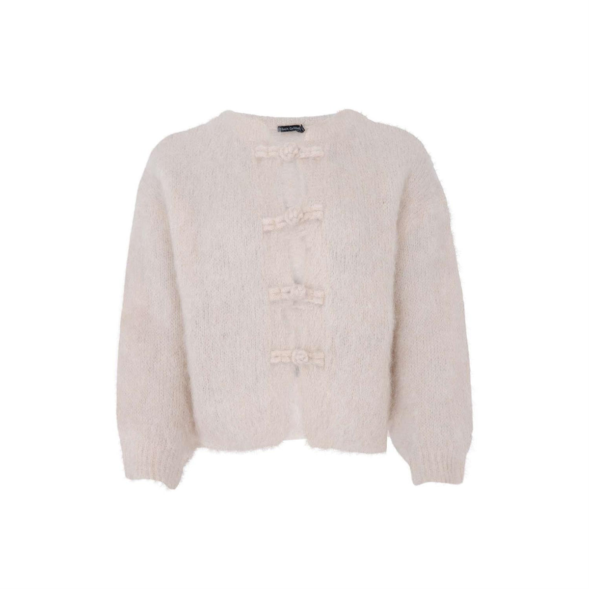 BCBJOERK FROG KNIT CARDIGAN Lys Beige