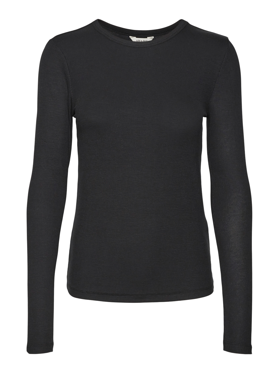 AWIRWINA LS O-NECK TOP NOOS Svart
