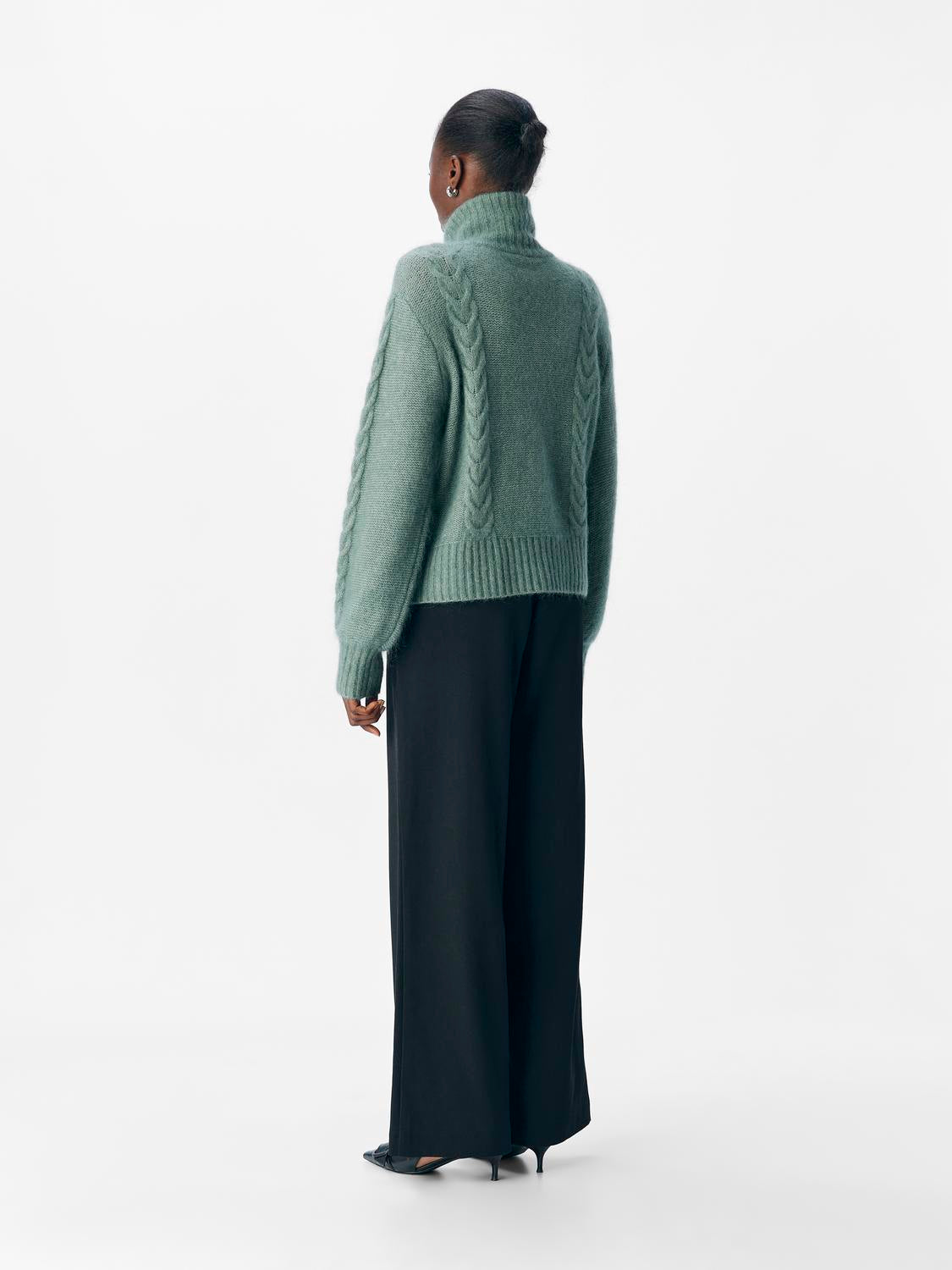 Objnete Lo Knit Cardigan Noos Mellomgrønn