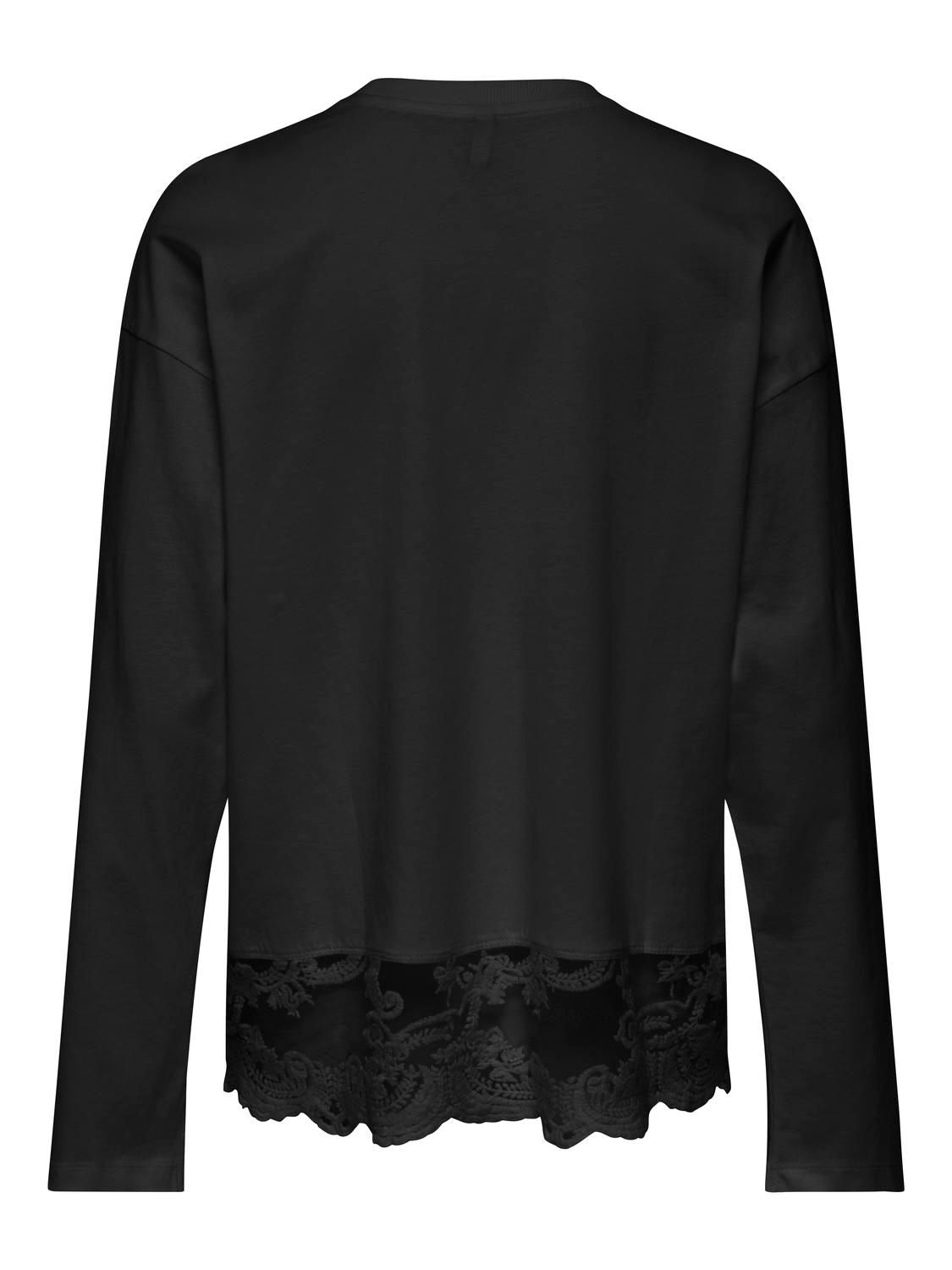 Onlvivvi L/s Lace Bottom Jrs Noos Sort