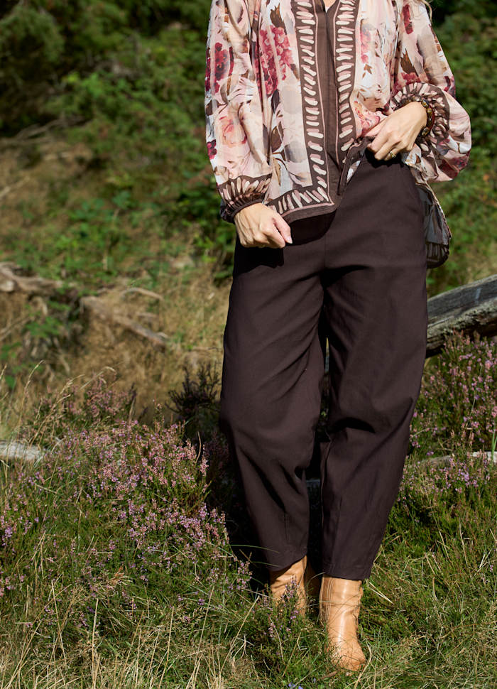 BCBEVERLY BARREL PANT Brun