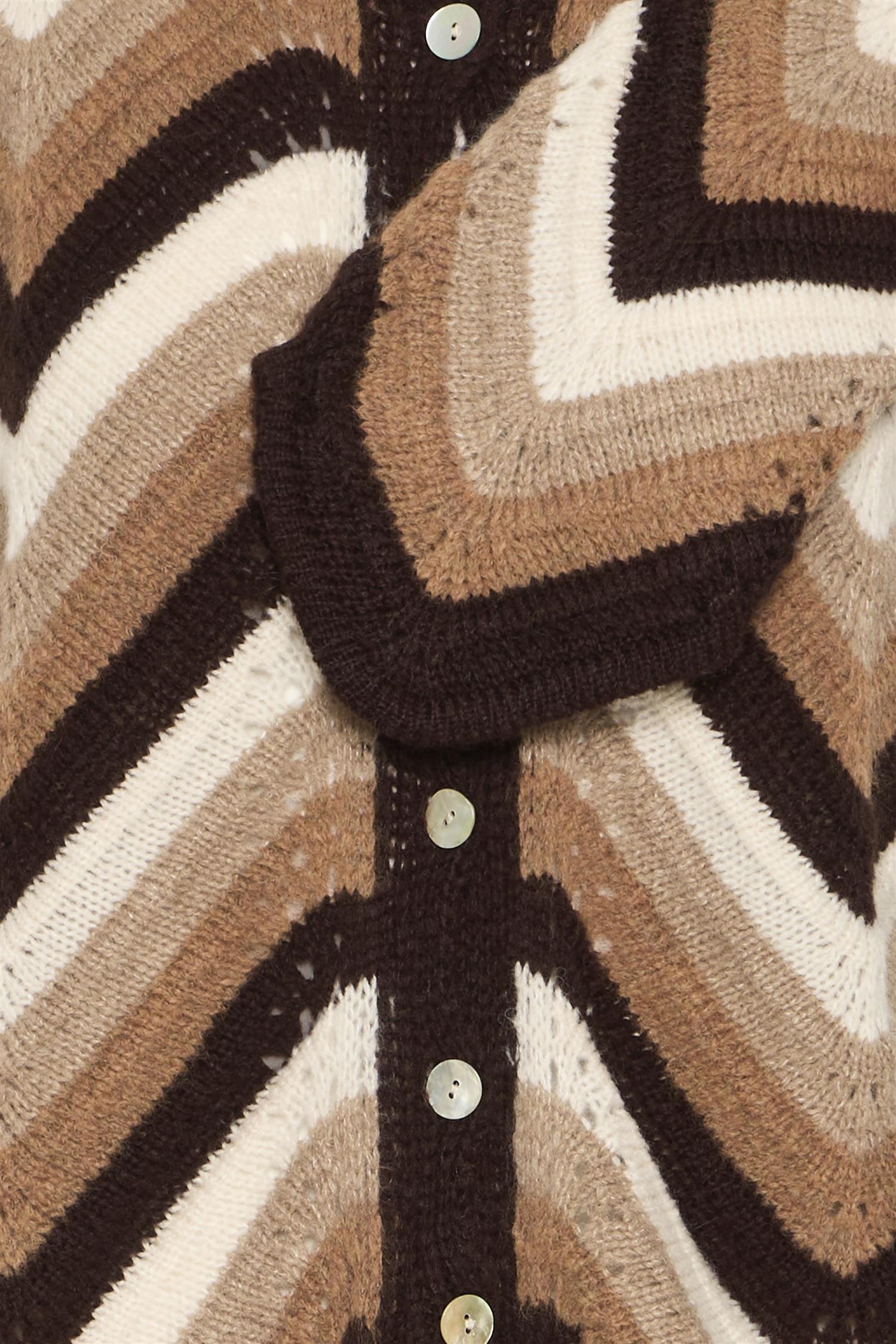 Sbbidiga Knit Cardigan Brun