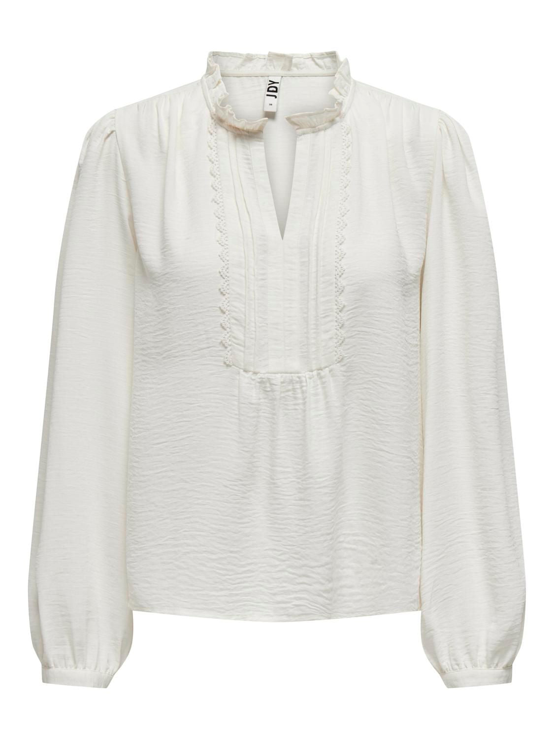 Jdyrachel Life L/s Pintuck Top Wvn Noos Hvit