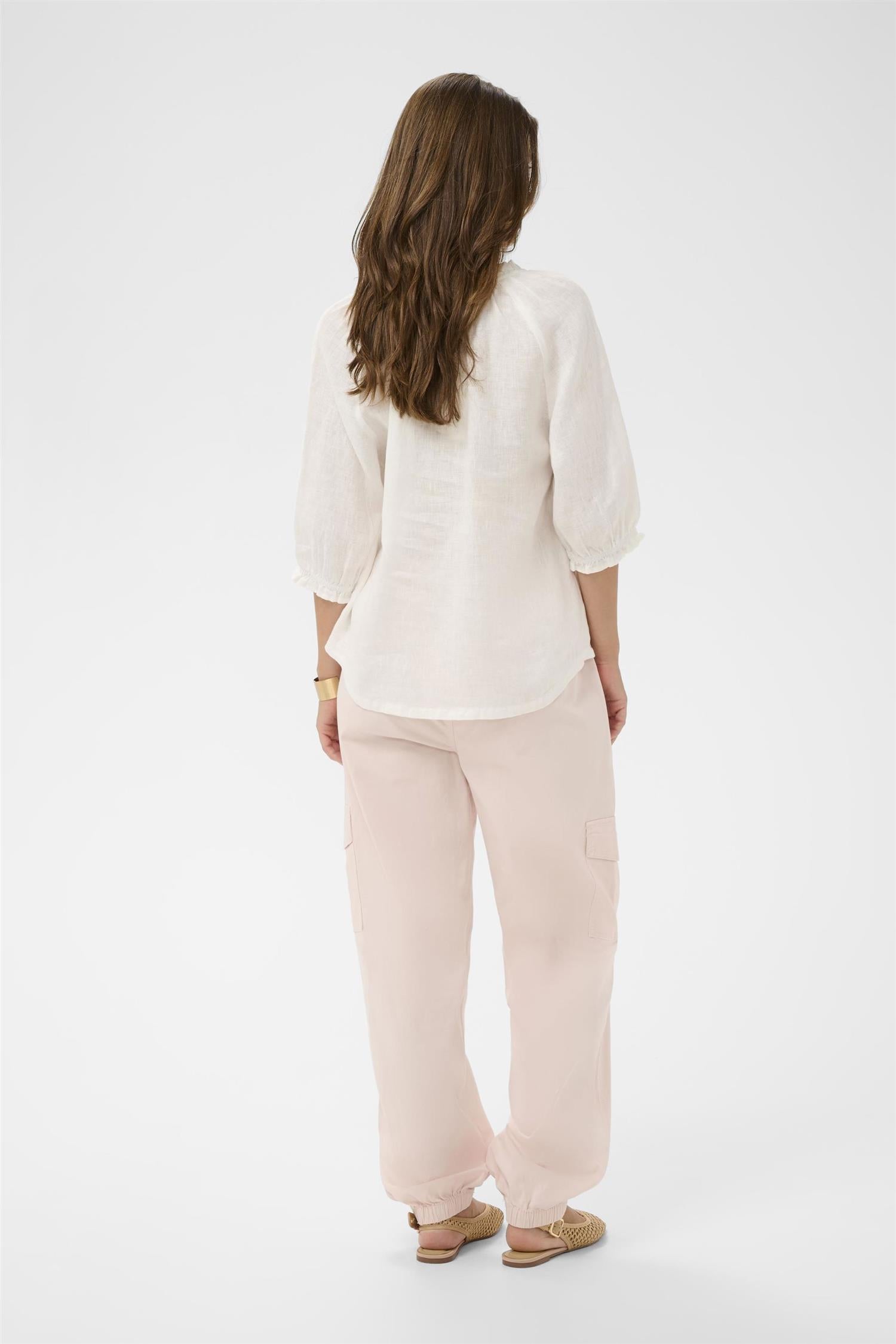 Crbellis Lace Blouse Hvit