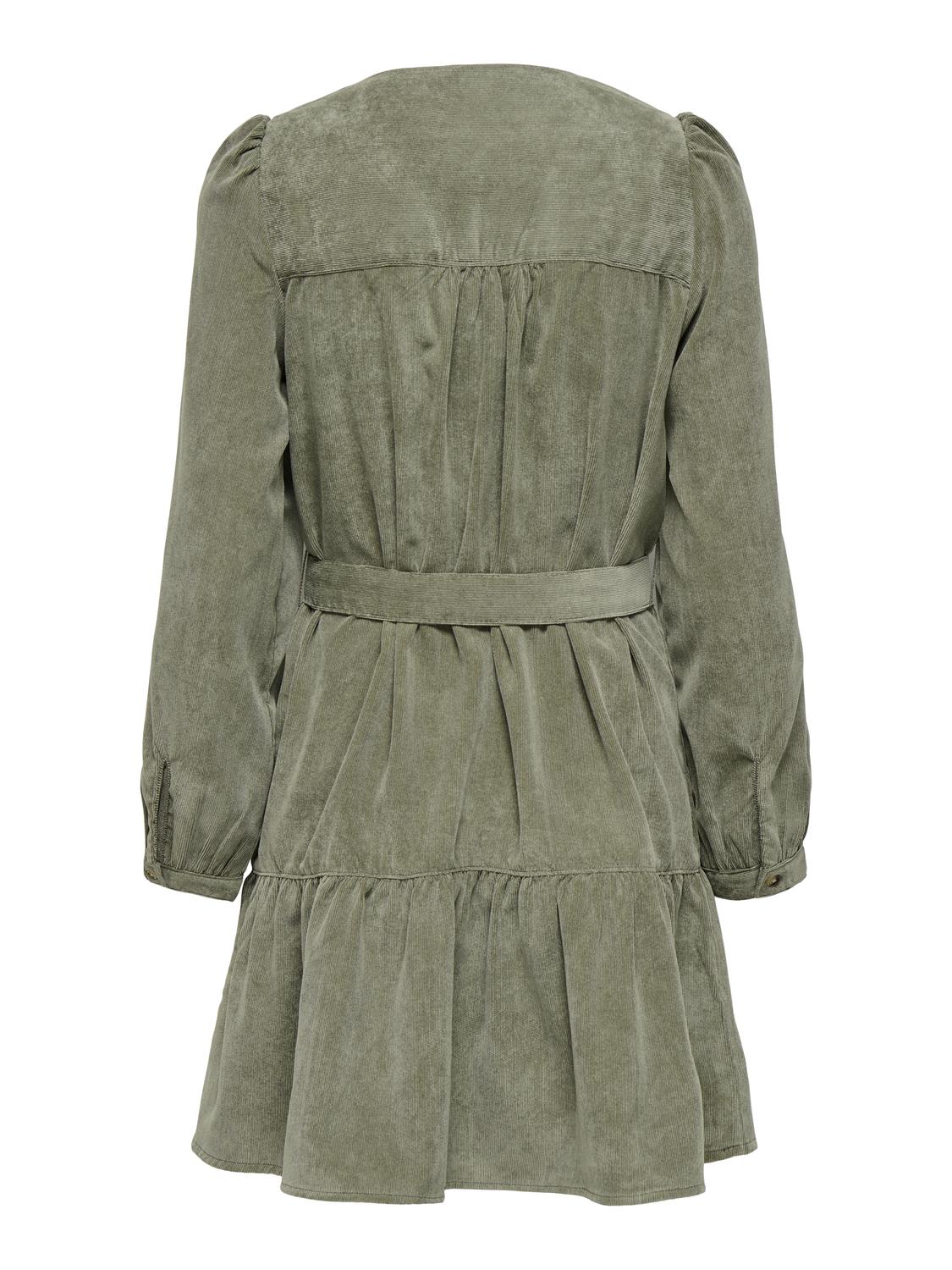 Onlmarike Life L/s Cord Belt Dress Pnt Grønn