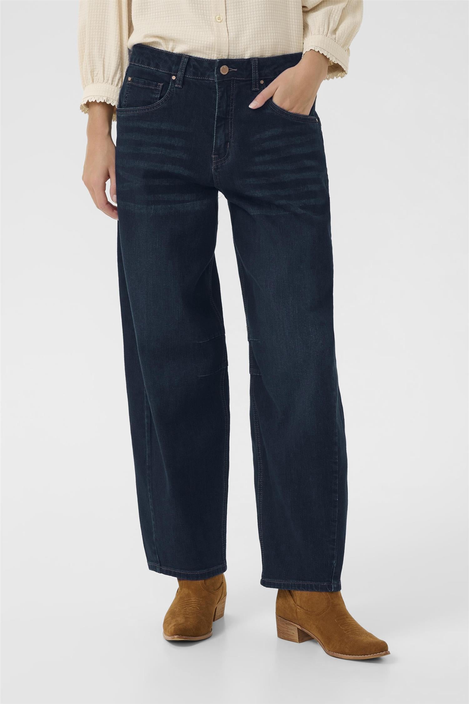 Crbahren Ankl Balloon Jeans-Relaxed Fit Garland Dark Blue Denim