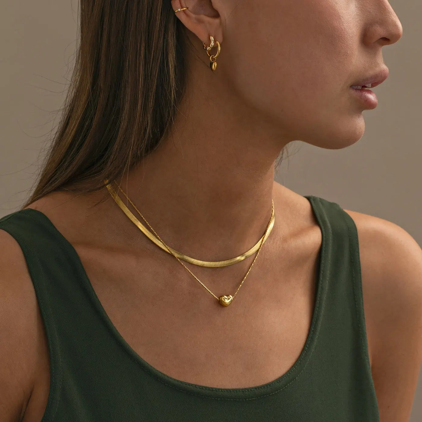 IVY Snake Chain Necklace Stainless Steel - Gold