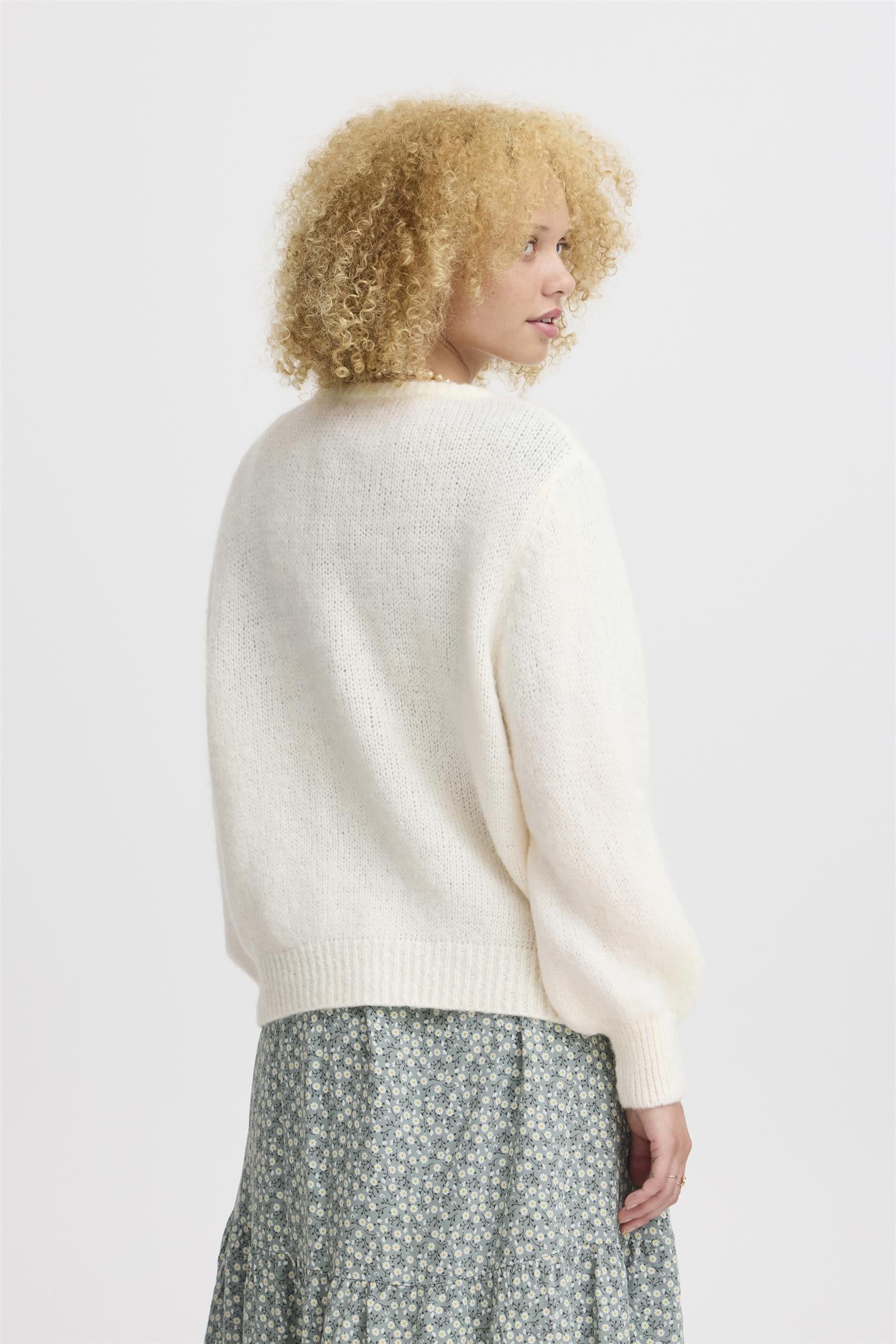 SBGULVIG KNIT CARDIGAN Hvit