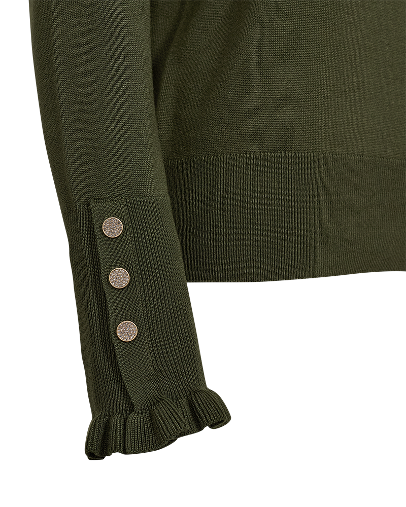 FQKATIE-PULLOVER Mørkegrønn