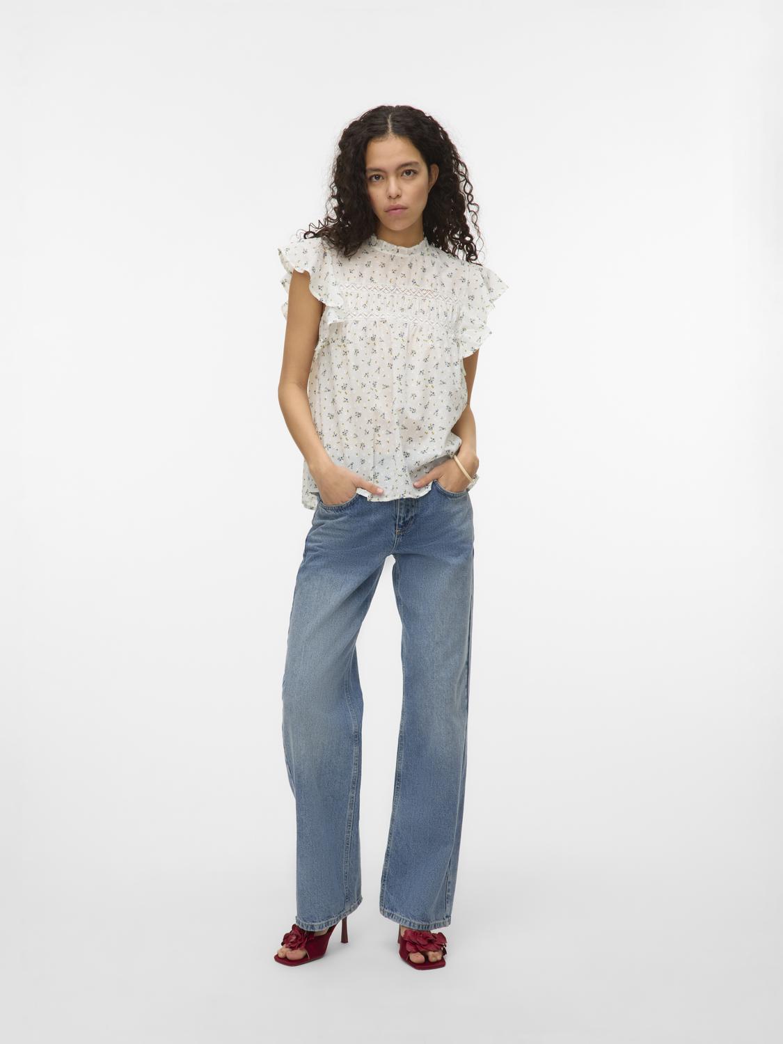 VMTRINE SL LACE TOP WVN GA NOOS Blå