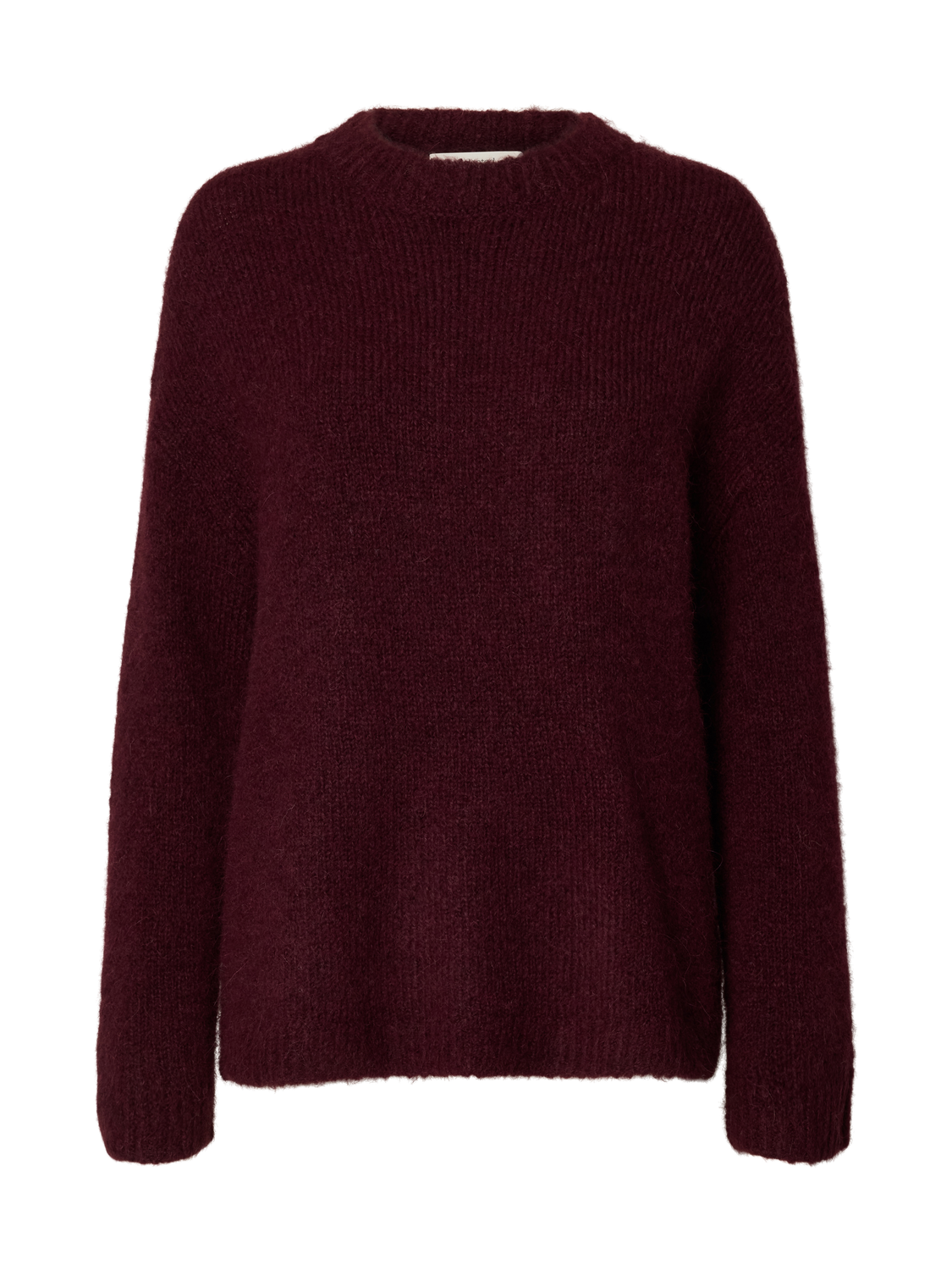 Slfgabriella Ls Knit New O-Neck Noos Mørkelilla