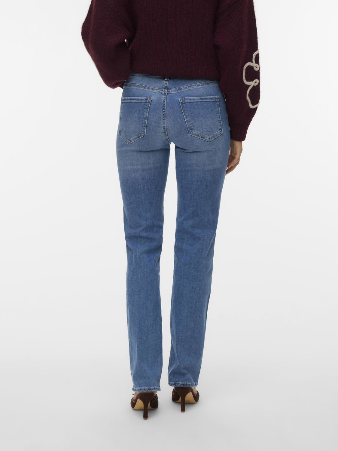 Vmflash Mr Straight Jeans Li347 Ga Noos Blå