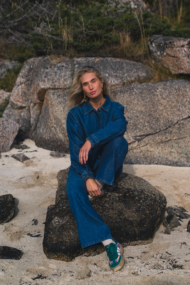 Rauscecilie Hw Pants Blå