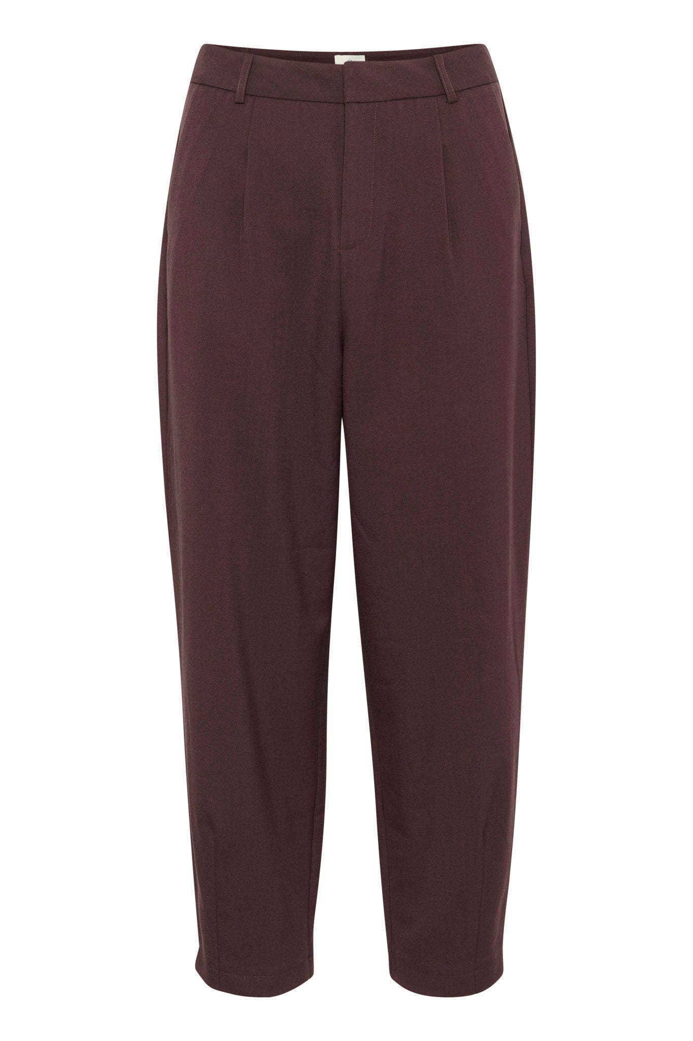 Kamerle Pants Cropped Burgunder