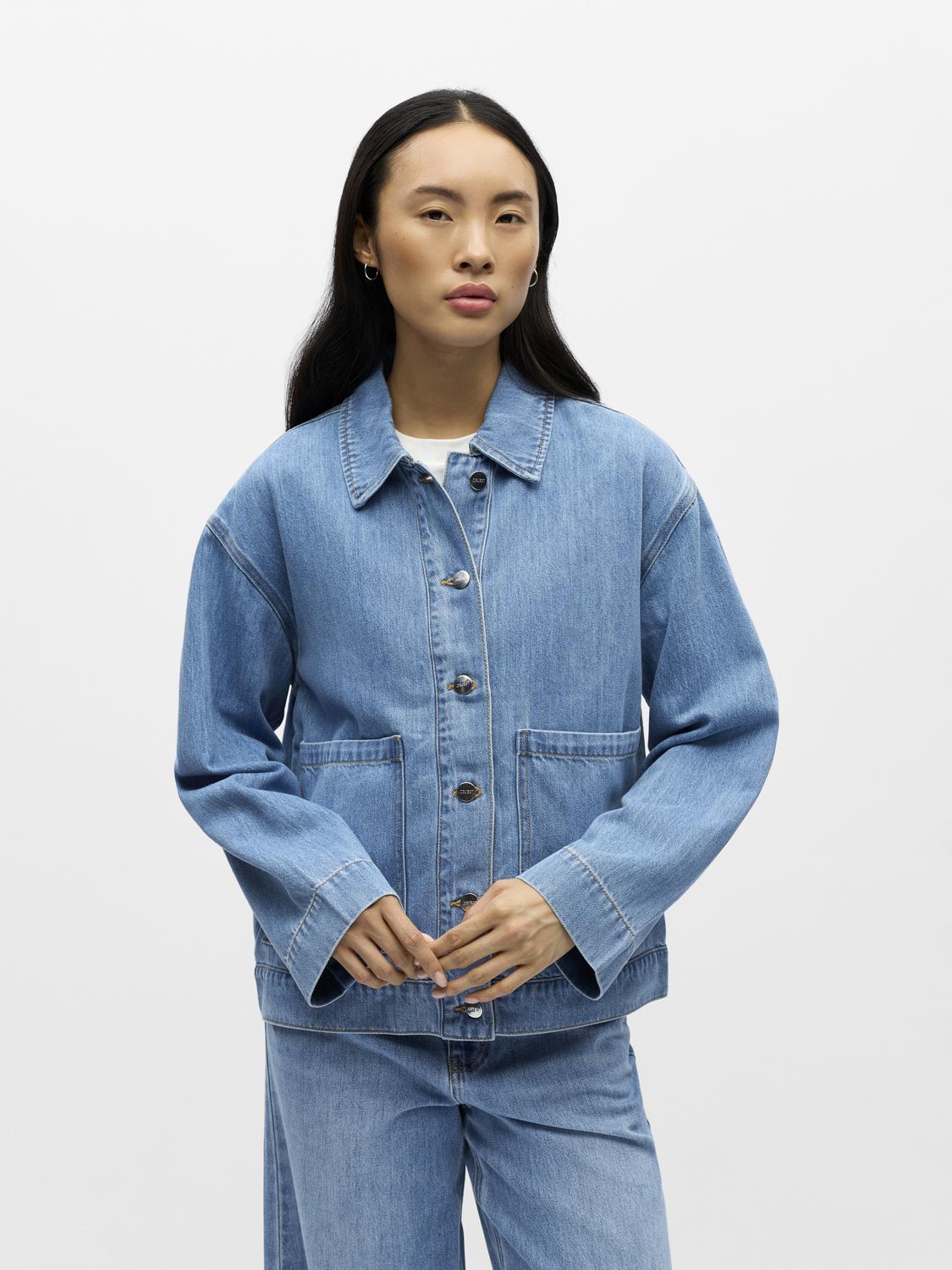 Objrosie Re L/s Overshirt Noos Blå