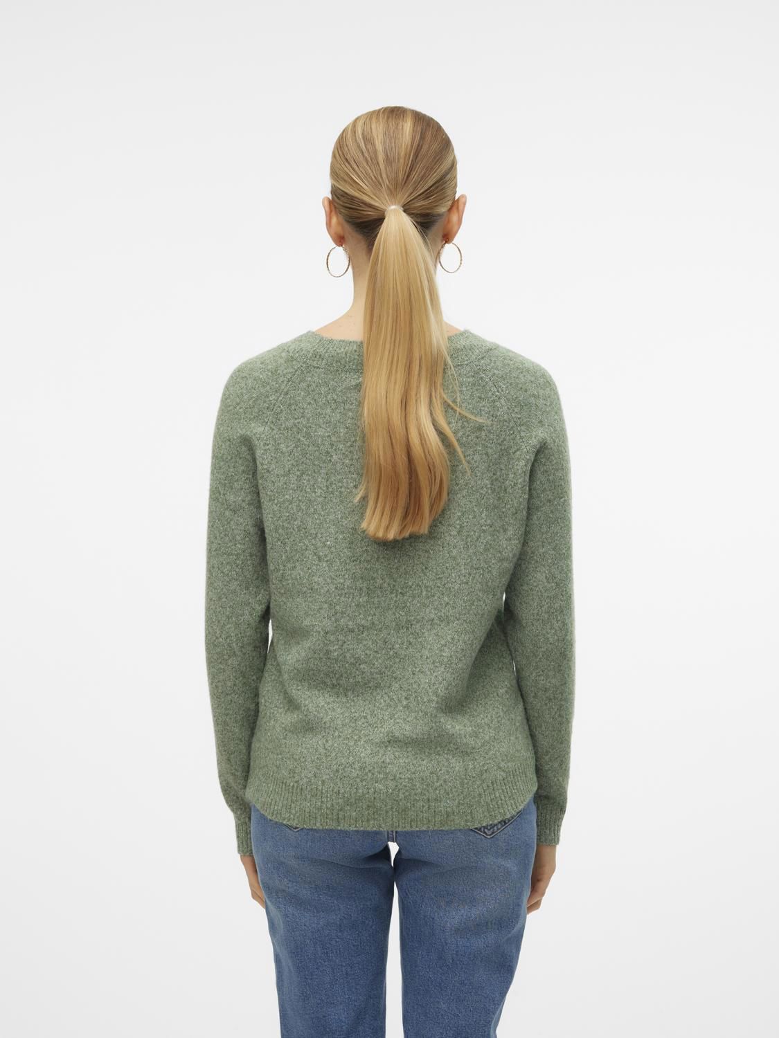 Vmdoffy Ls O-Neck Blouse Ga Noos Grønn