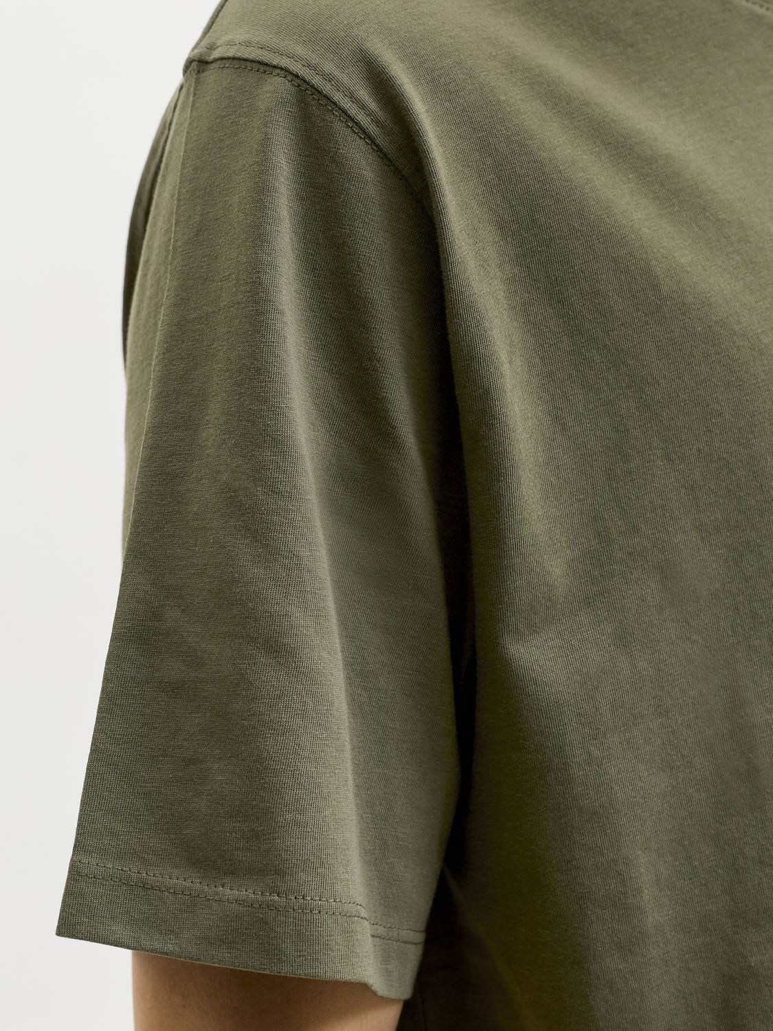 Jororganic Basic Tee Ss O-Neck Noos Grønn