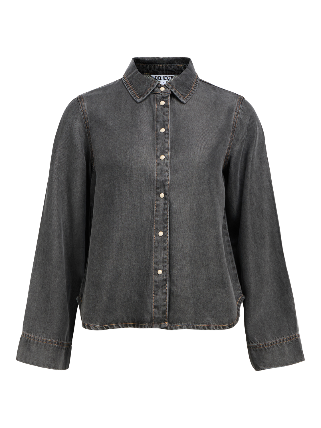 Objframe Lo L/s Shirt Noos Mellomgrå