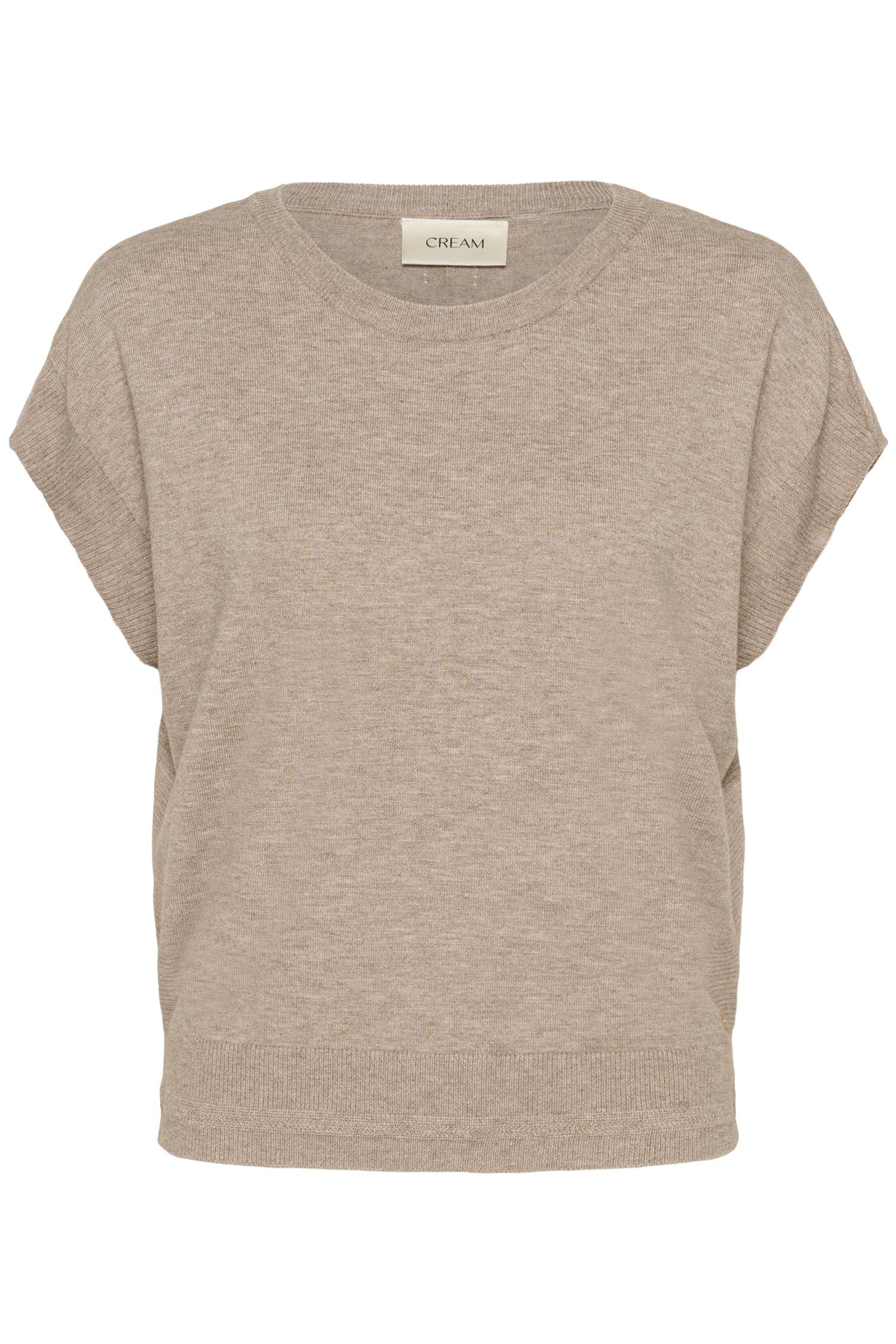 Crdela Knit Top Fossil Melange