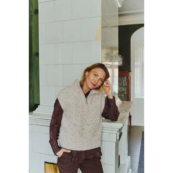 FQGRSNEMES-WAISTCOAT Beige