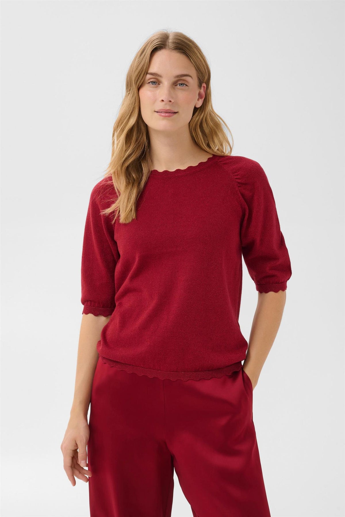 Dotpw Pullover Rød