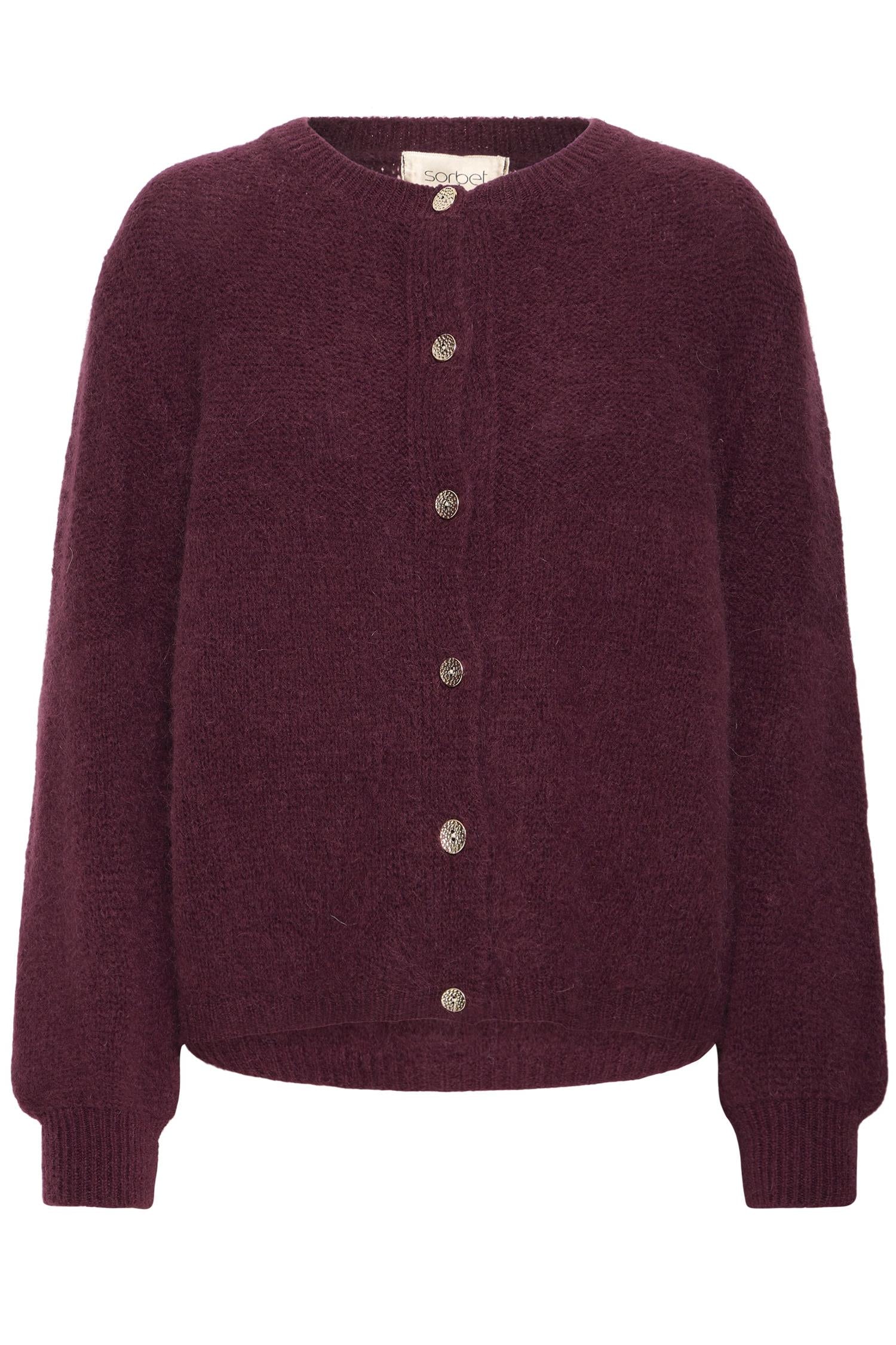 Sbava Knit Cardigan Burgunder
