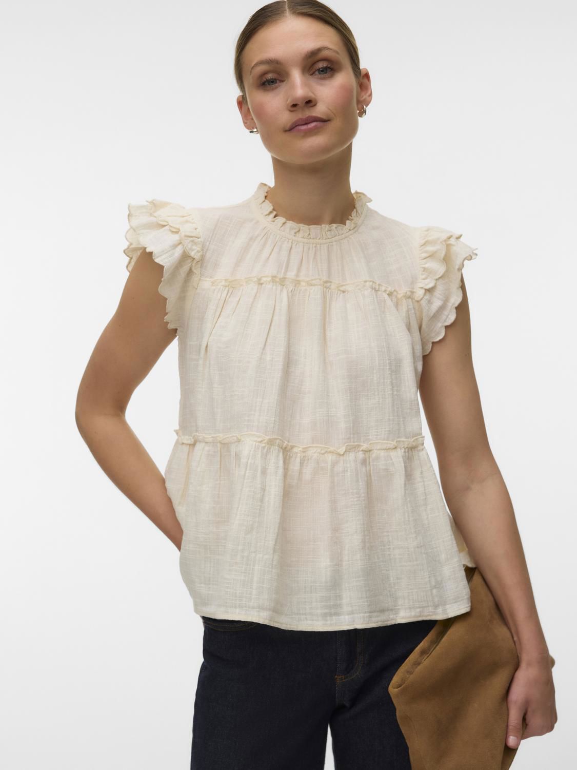 Vmmie Sl Top Wvn Noos Beige