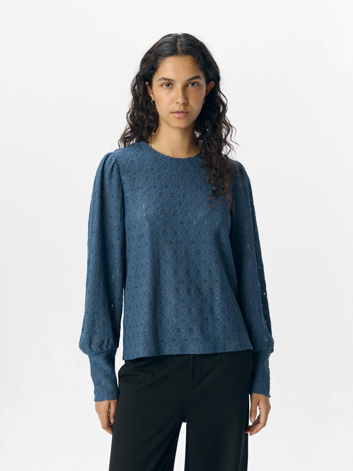 Objlaila L/s Re Top Noos Mørkeblå