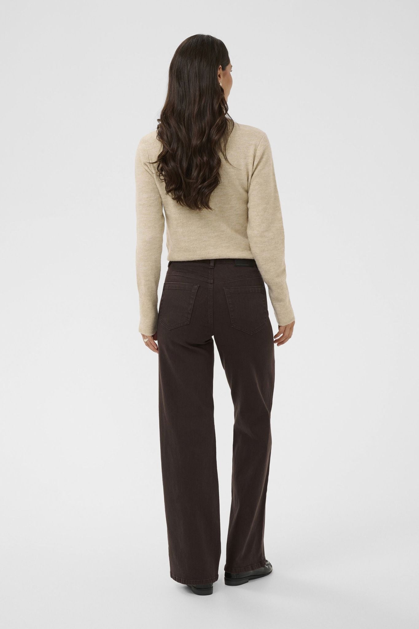 Kabrook Hw Reg Fit Jeans Brun
