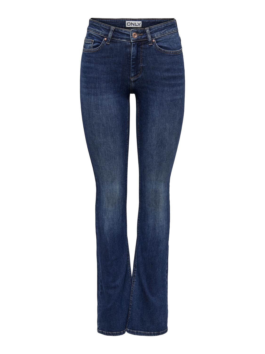Onlblush Mid Flared Dnm Tai021 Noos Blå