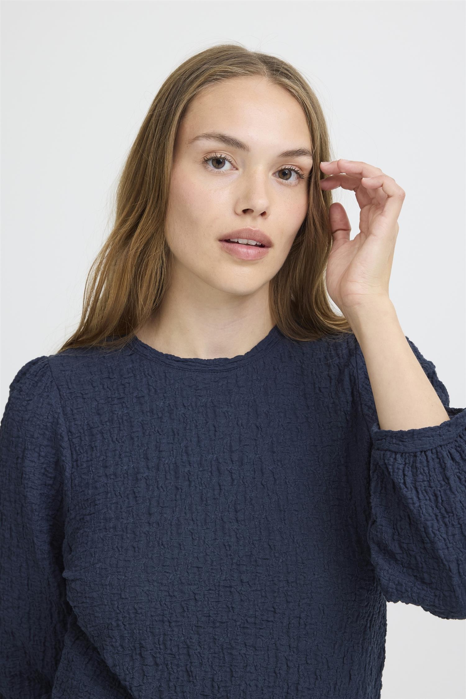 Pzjune 3/4 Sl. Tshirt Dark Sapphire