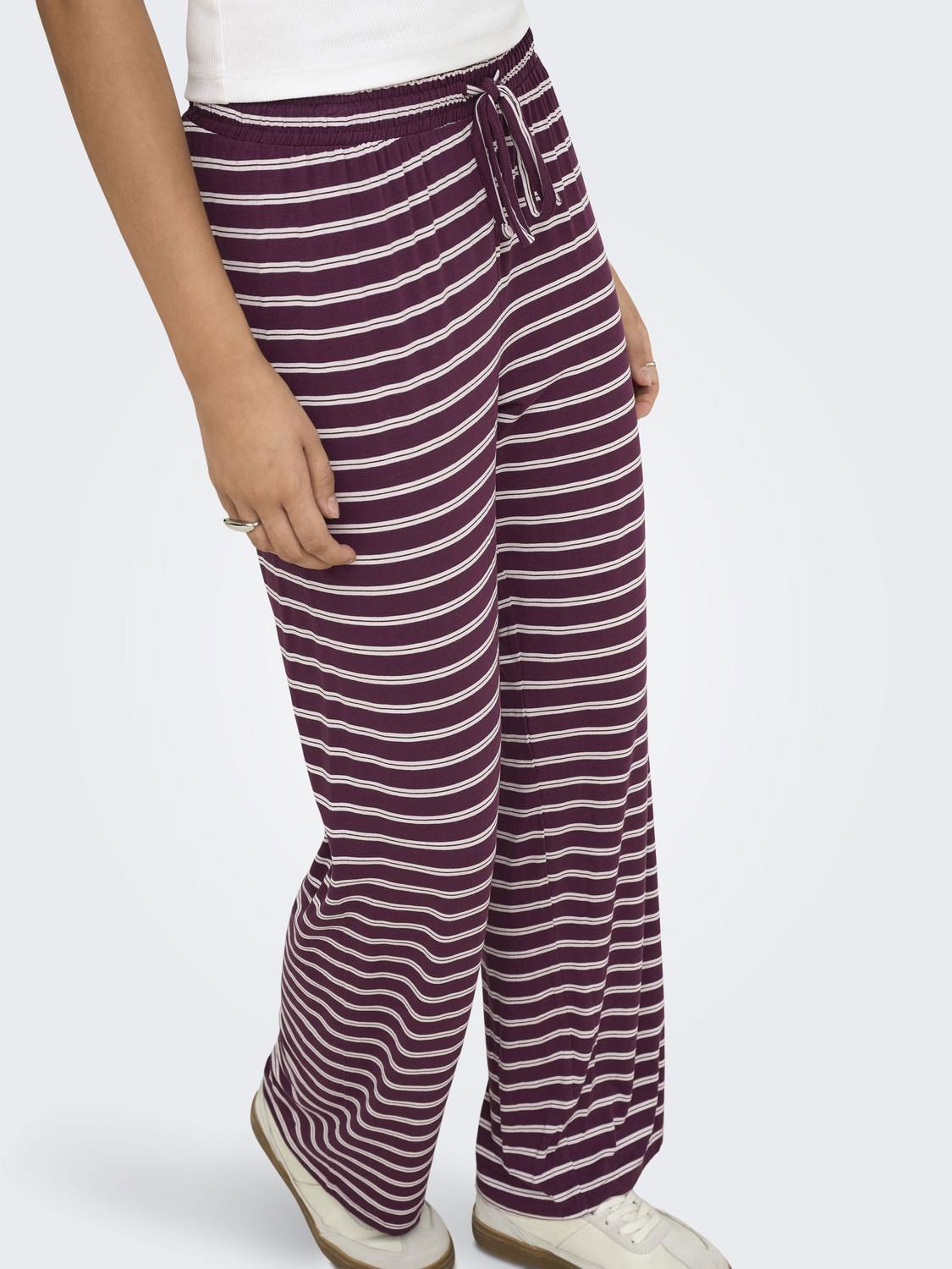 Onlnina Long Aop Pants Jrs Burgunder