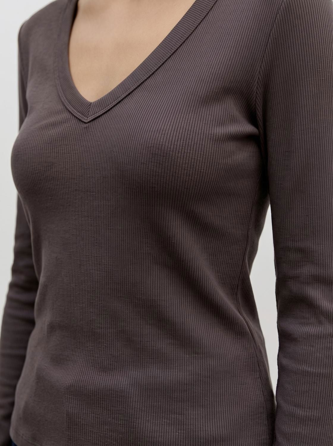 Awdream Ls V-Neck Top Brun