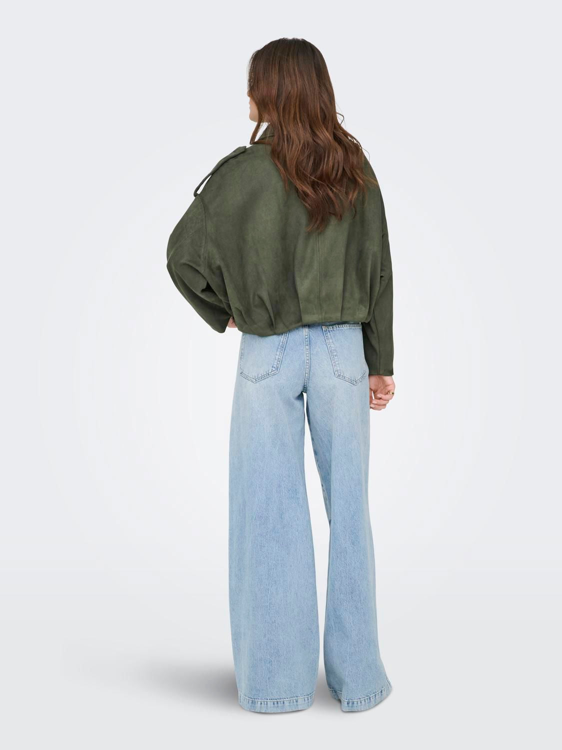 Jdynia Faux Suede Bat Jacket Otw Noos Grønn