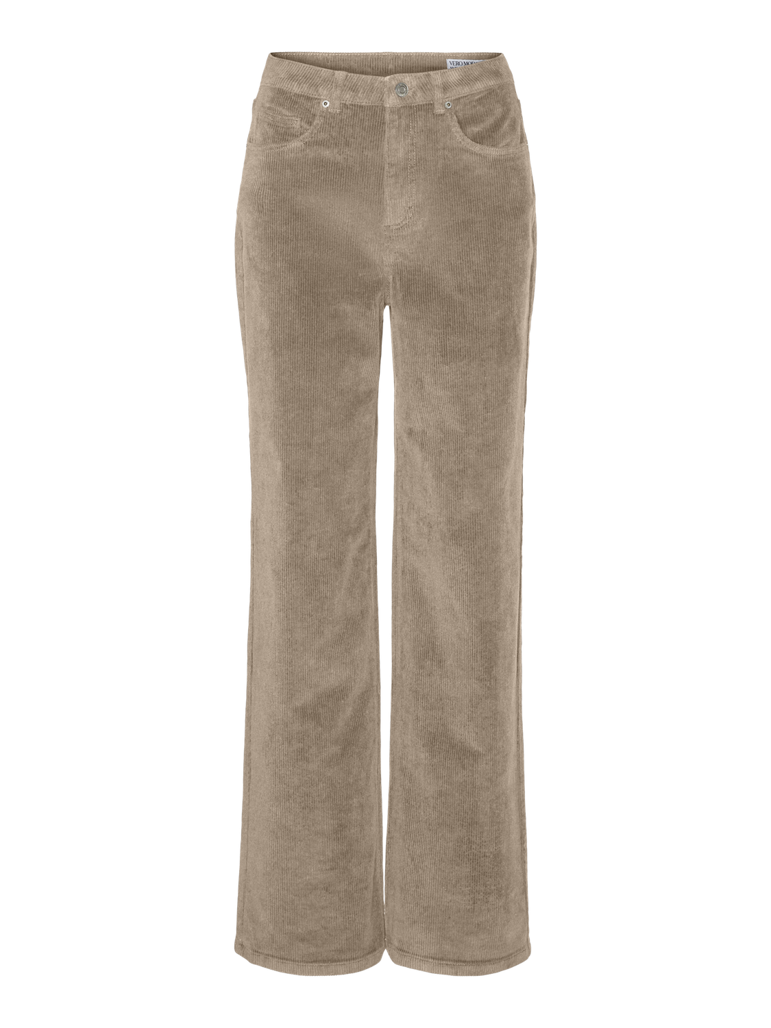 VMTESSA HR WIDE CORDUROY PANTS NOOS Lysebrun