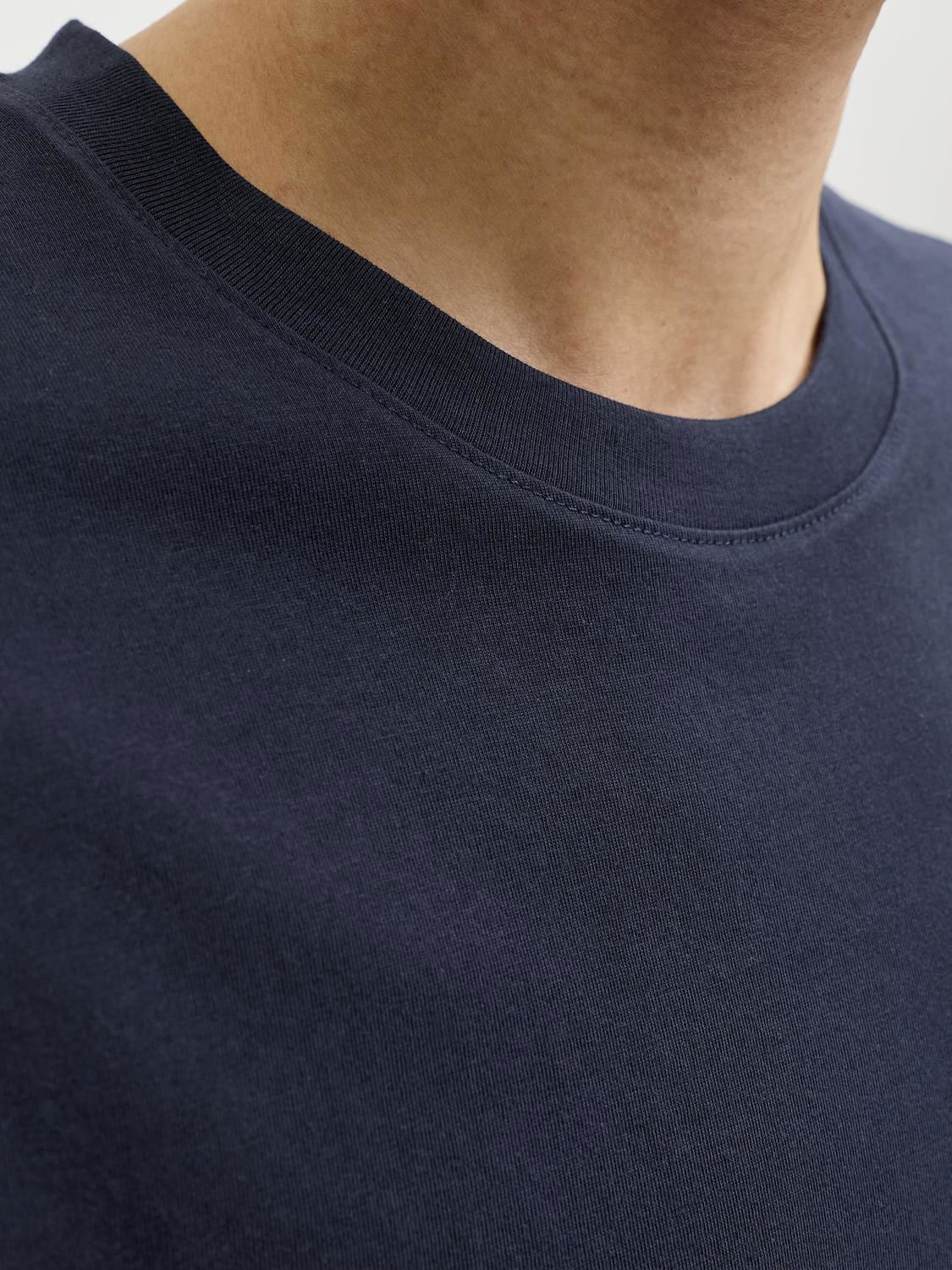 Jororganic Basic Tee Ss O-Neck Noos Blå