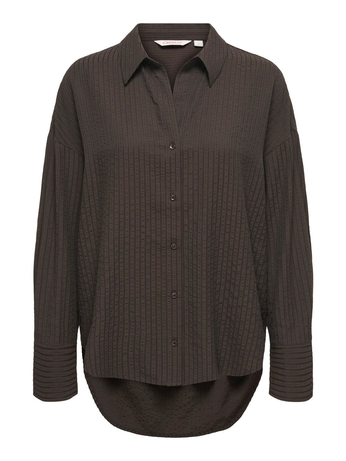 Onloregon Bari L/s Shirt Wvn Brun