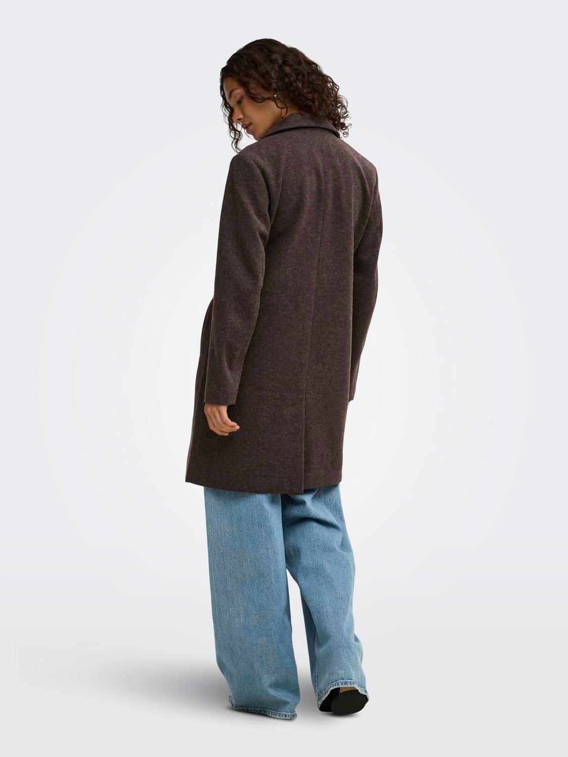 Jdyecho Coat Otw Noos Brun