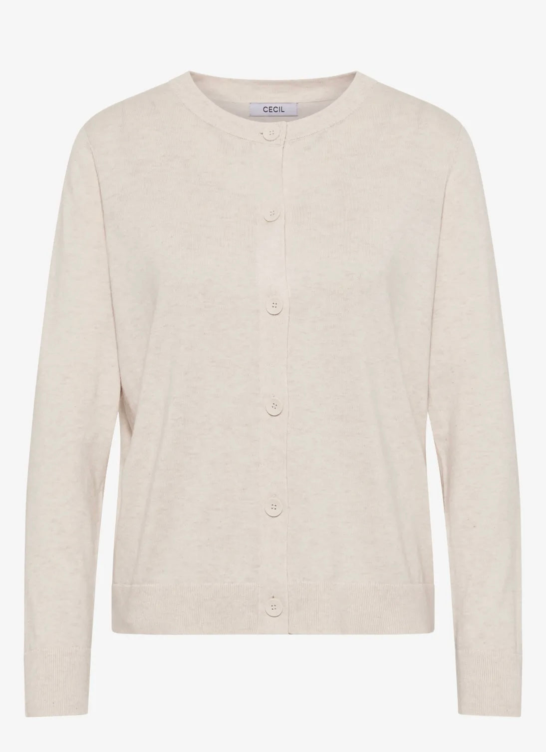 NOS button cardigan Lys Beige