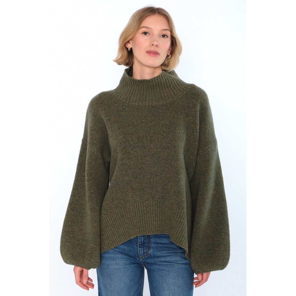 Fam patch Sweater Short Grønn