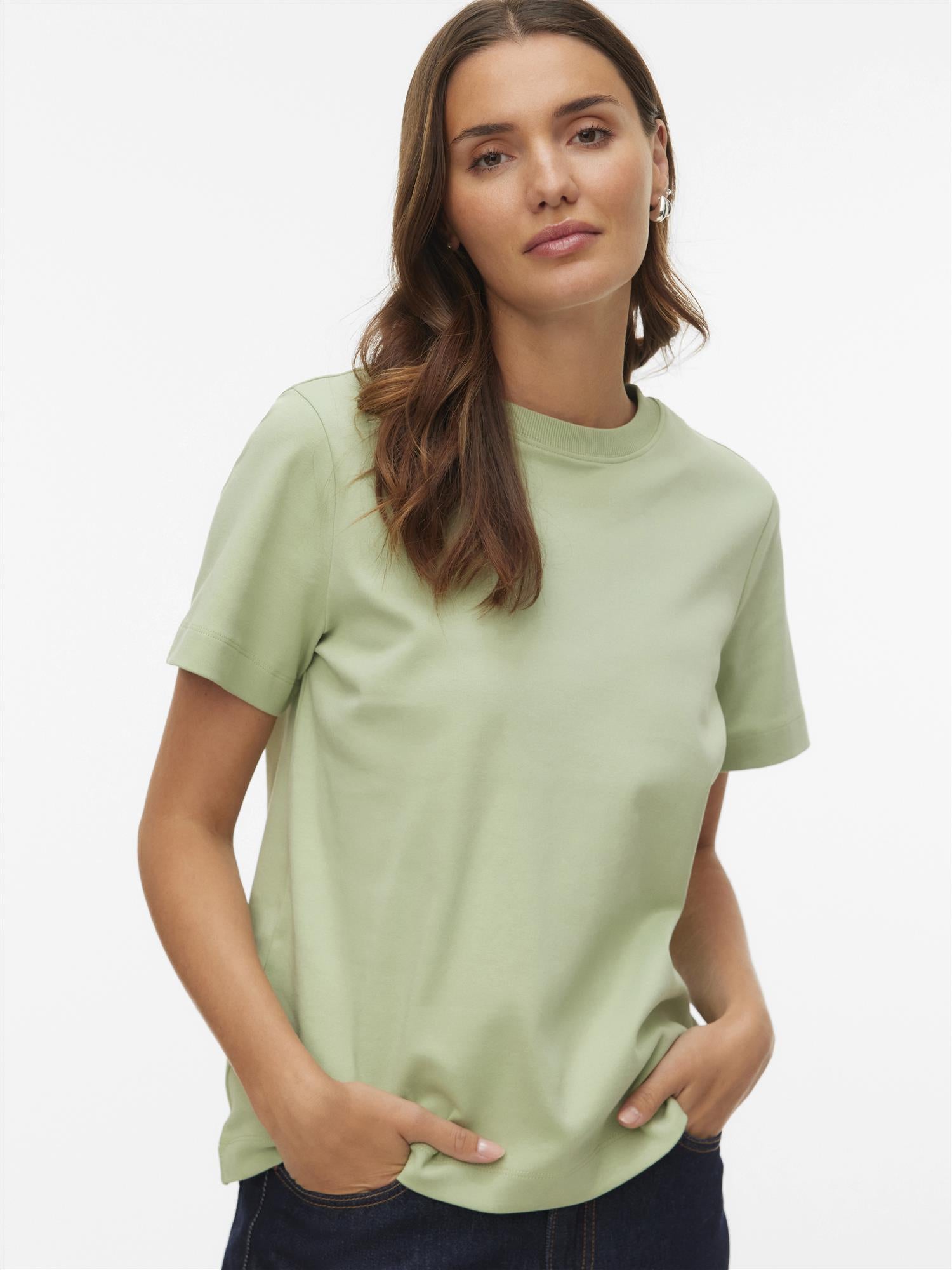 Awnaima Ss O-Neck T-Shirt Noos Grønn