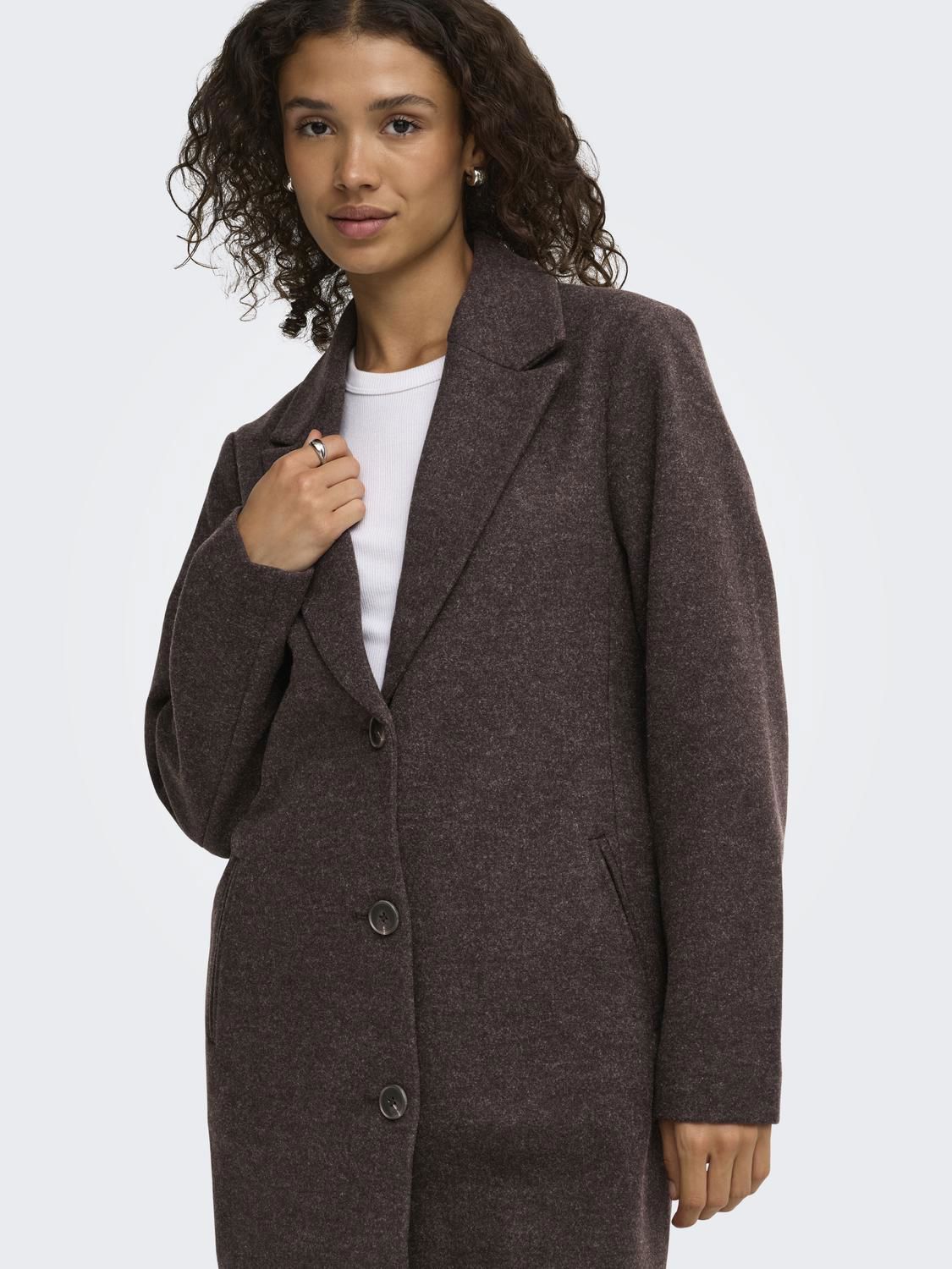 Jdyecho Coat Otw Noos Brun