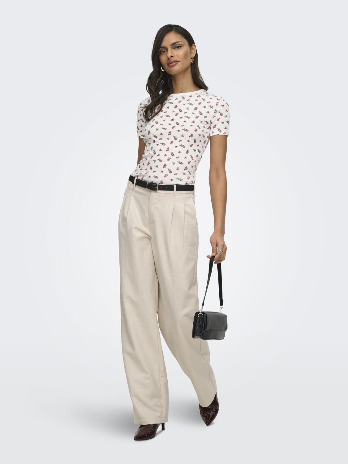 Jdylucky S/s O Neck Top Jrs Noos Hvit