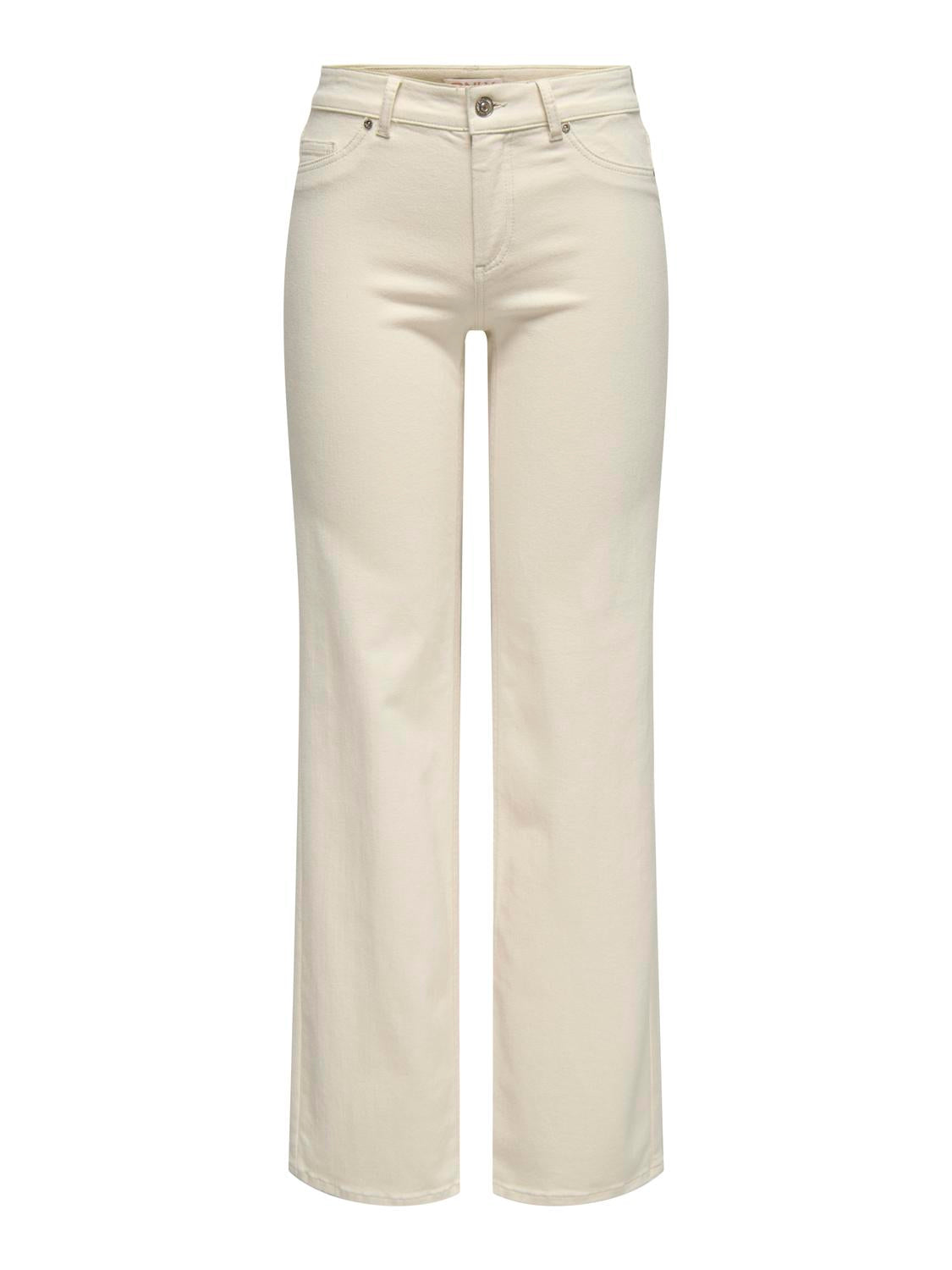 Onlblush Mid Straight Dnm Dot Noos Beige