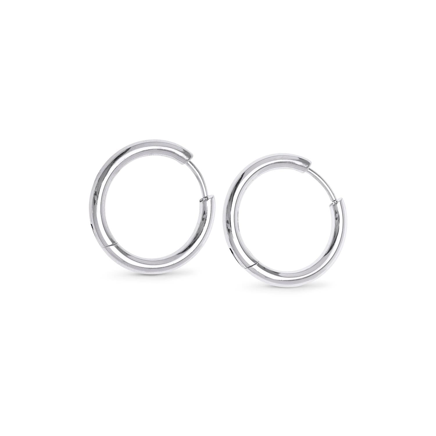 Hollie - Hoop Earrings 17mm Stainless Steel Sølv